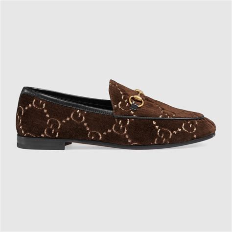 gucci jordaan gg velvet loafer|gucci jordaan loafer fur.